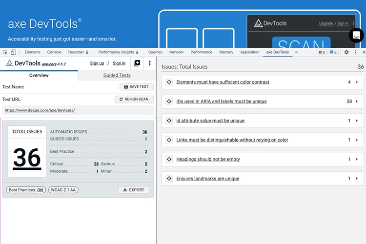 axe DevTools