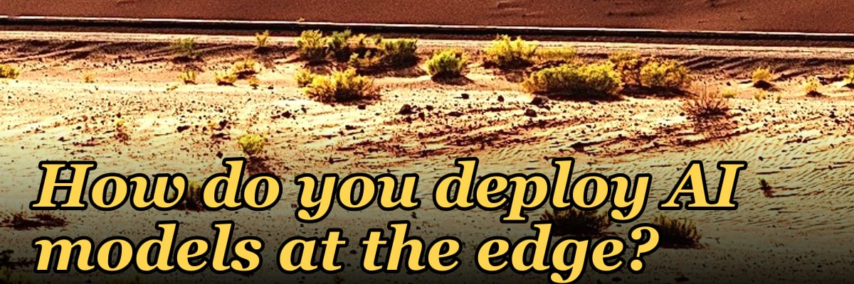 How do you deploy AI models at the edge?