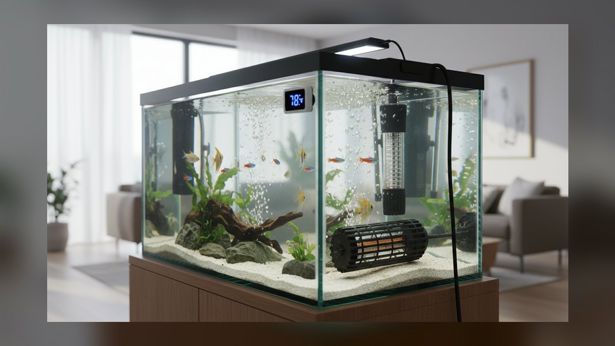 What size aquarium heater is safe for a 20-gallon tall tank — figure 4