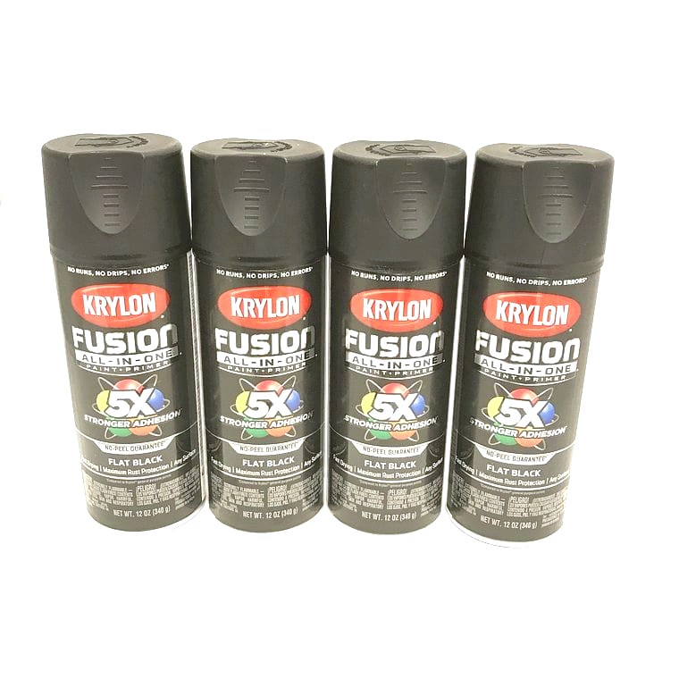 Paint: Krylon Fusion Flat Black