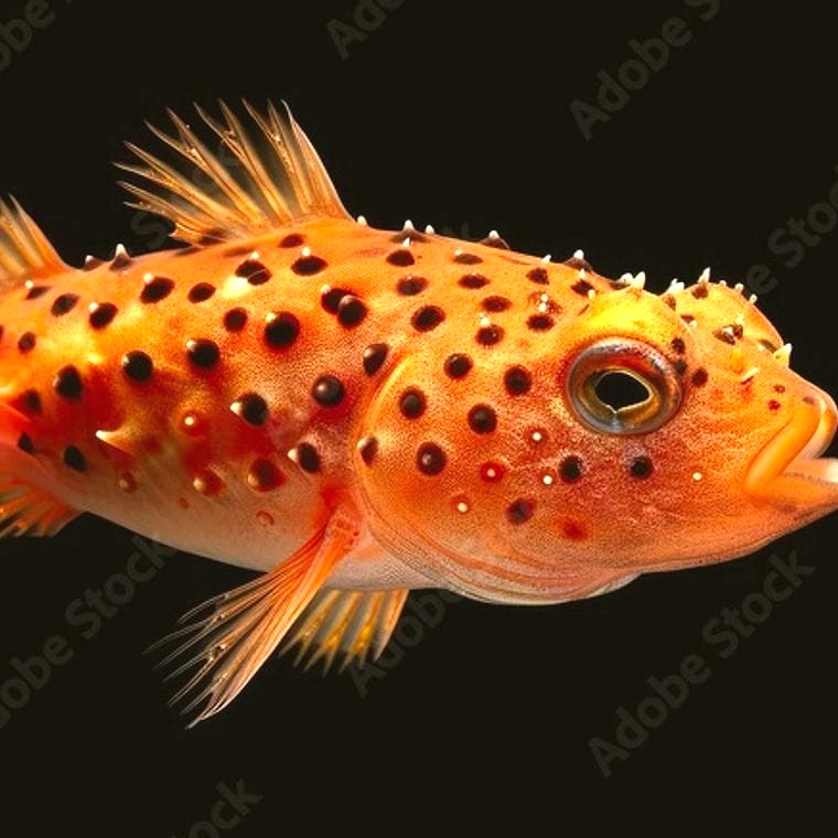 Red-Tailed Dwarf Puffer