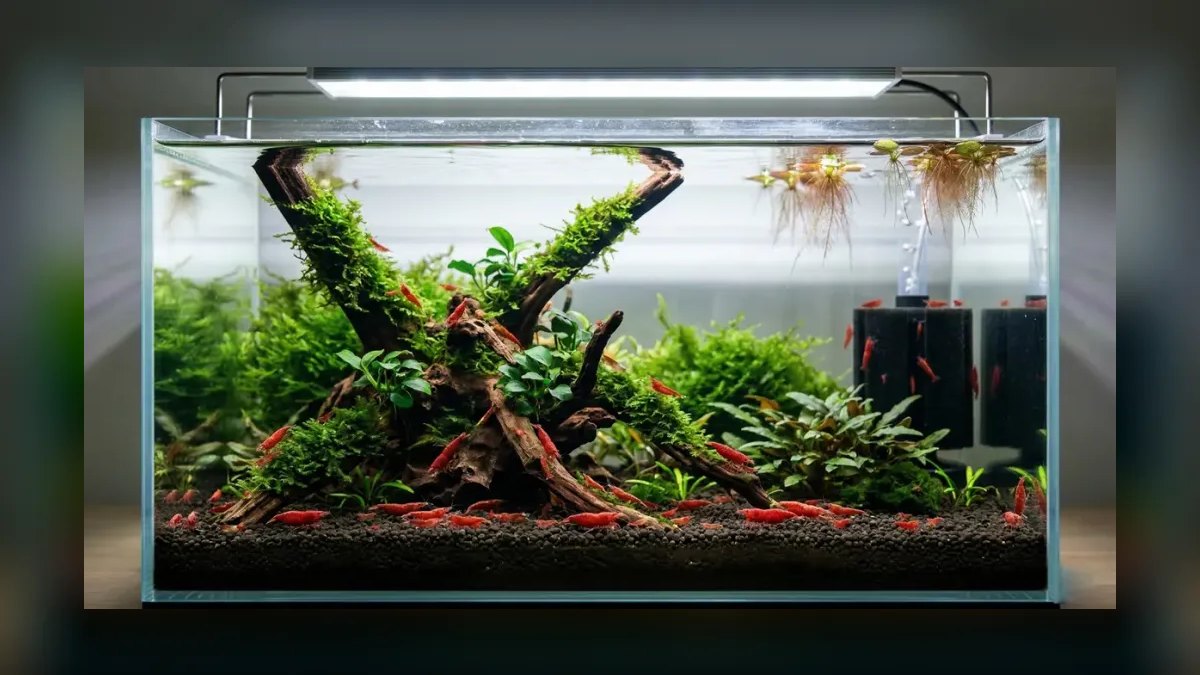 How do you set up a low-tech planted shrimp tank — figure 4
