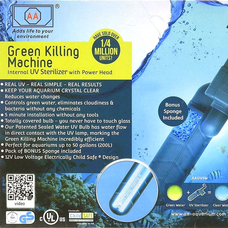 Green Killing Machine UV Sterilizer 🥉 SUBMERSIBLE