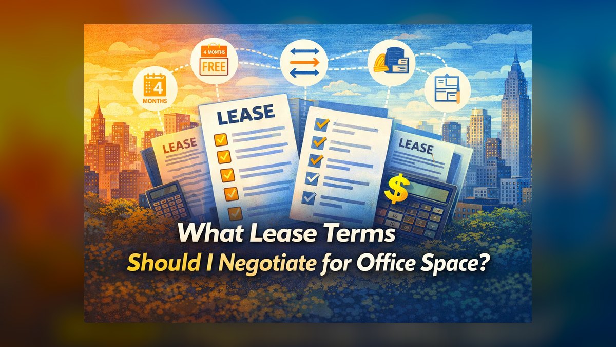 How do I negotiate a co-working flex space buildout with shared corridors and common areas