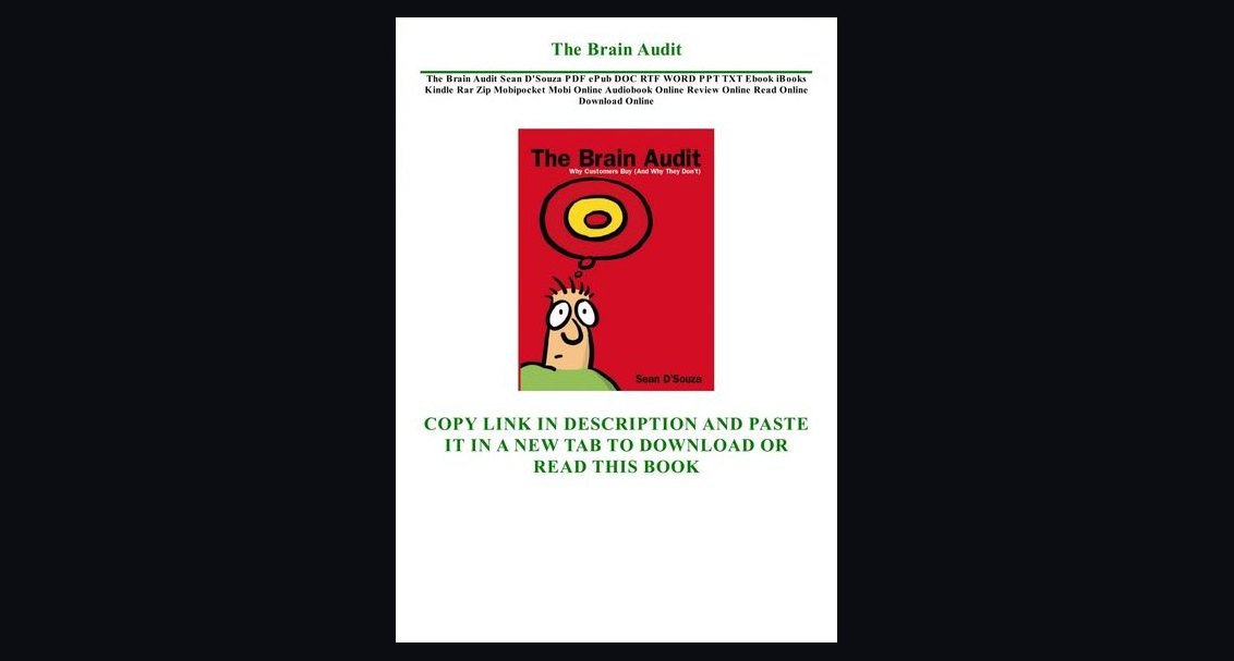 The Brain Audit by Sean D'Souza — Cliff Notes Summary