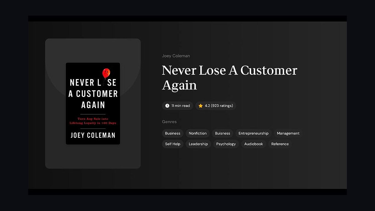Never Lose a Customer Again by Joey Coleman — Cliff Notes Summary for Sellers — figure 7