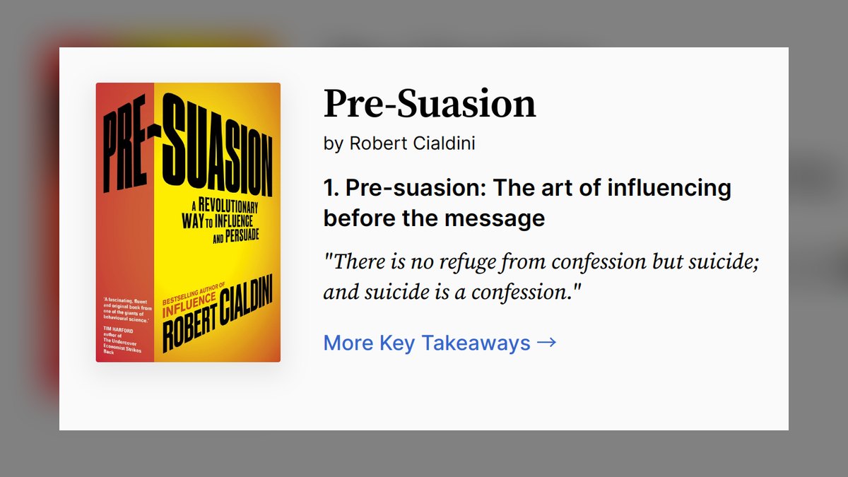 Pre-Suasion by Robert Cialdini — Cliff Notes Summary — figure 1
