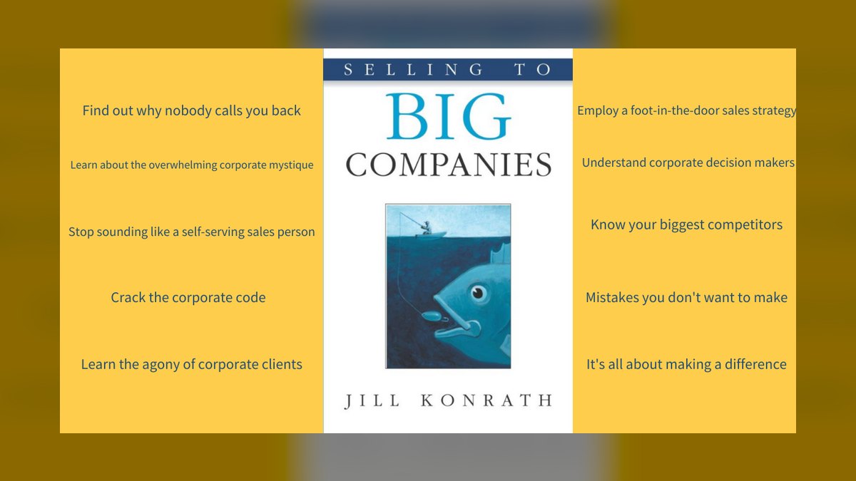 Selling to Big Companies by Jill Konrath — Cliff Notes Summary — figure 1