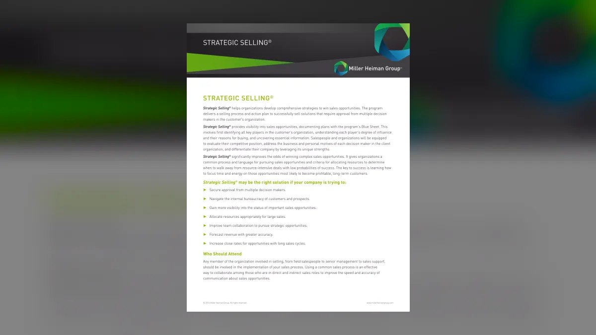 What are the concrete steps in Strategic Selling for building a sales plan in 2027 — figure 6