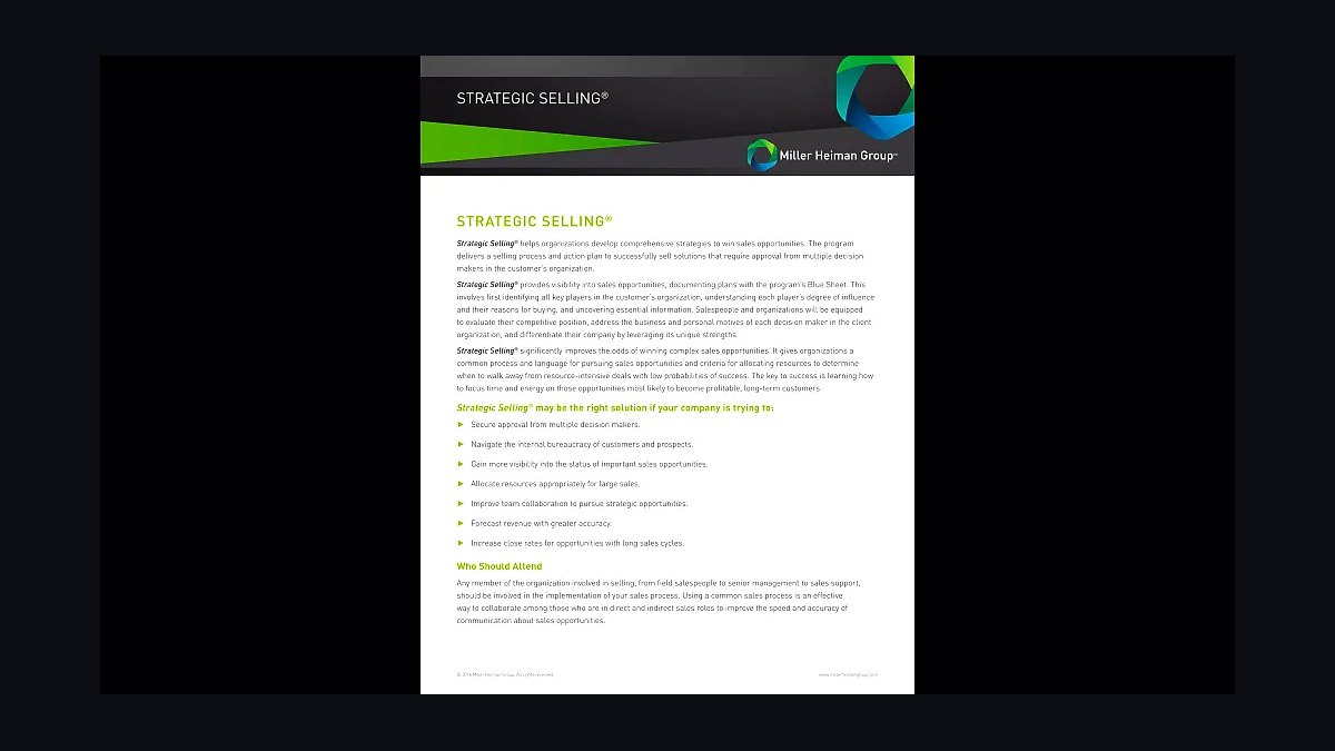 Strategic Selling by Robert Miller and Stephen Heiman — Top 10 Key Takeaways for Sales Leaders in 2027 — figure 1