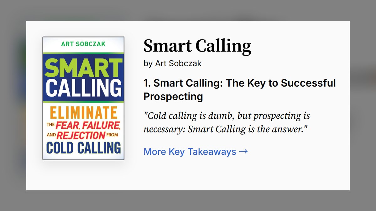 Smart Calling by Art Sobczak — Top 10 Key Takeaways for Sales Leaders in 2027