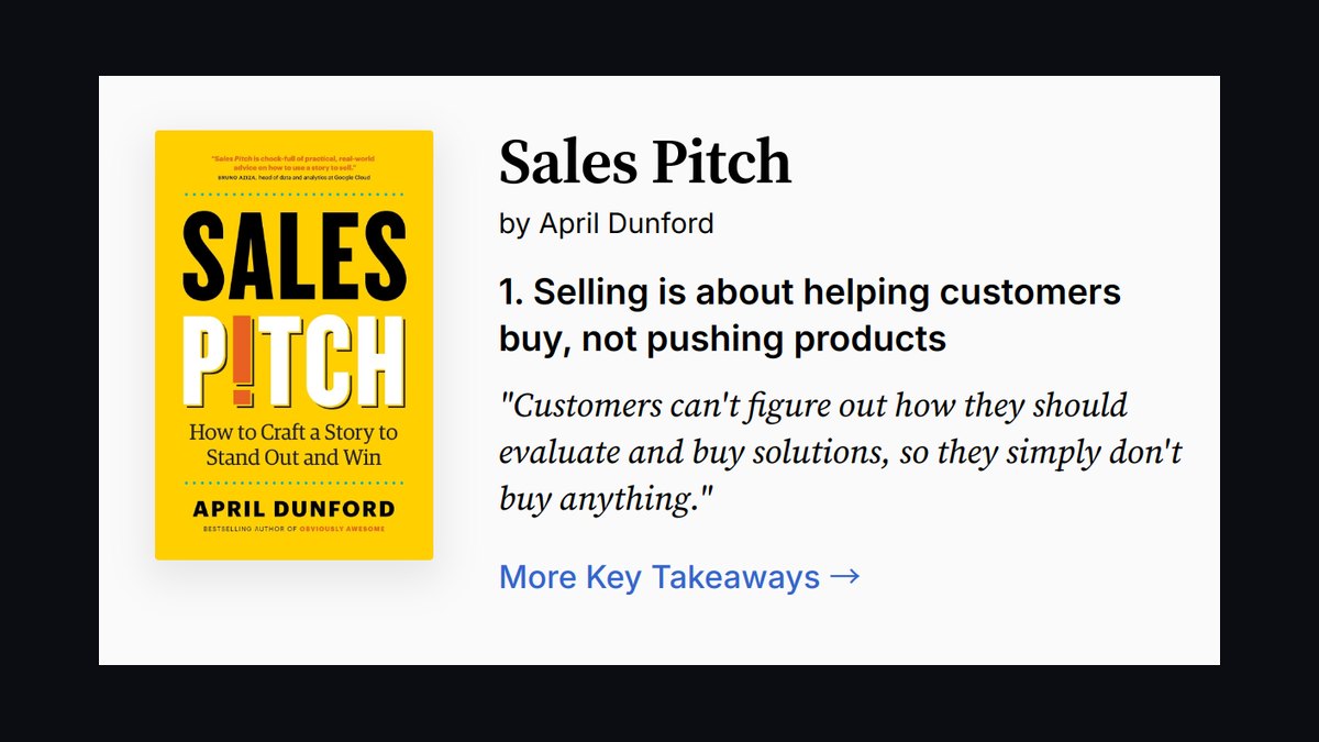 Sales Pitch by April Dunford — Top 10 Key Takeaways for Sales Leaders in 2027 — figure 7
