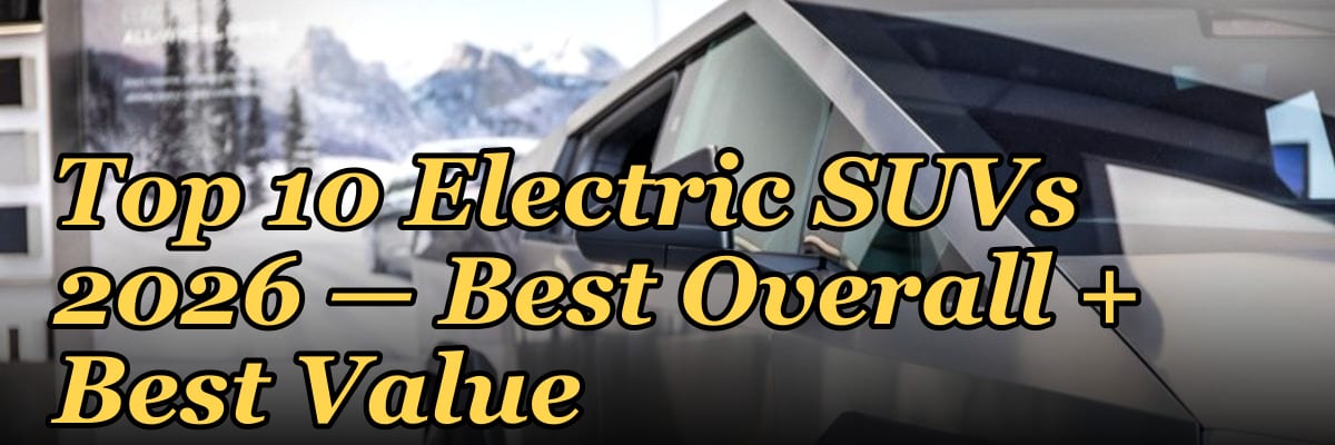 Top 10 Electric SUVs 2026 — Best Overall + Best Value