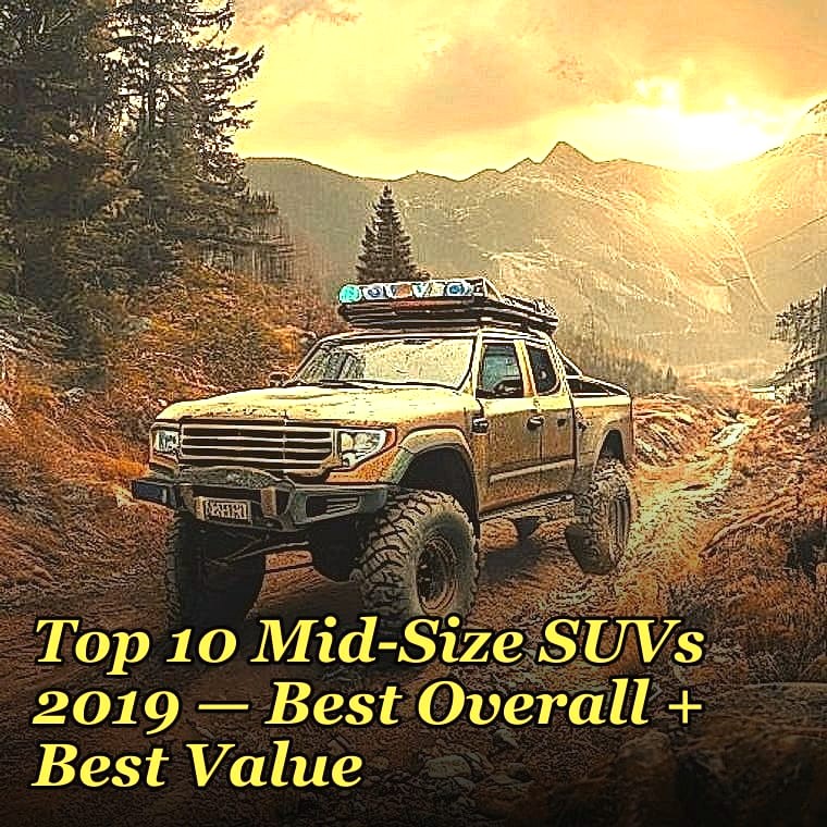 Top 10 Mid-Size SUVs 2019 — Best Overall + Best Value