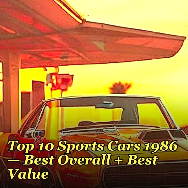 Top 10 Sports Cars 1986 — Best Overall + Best Value