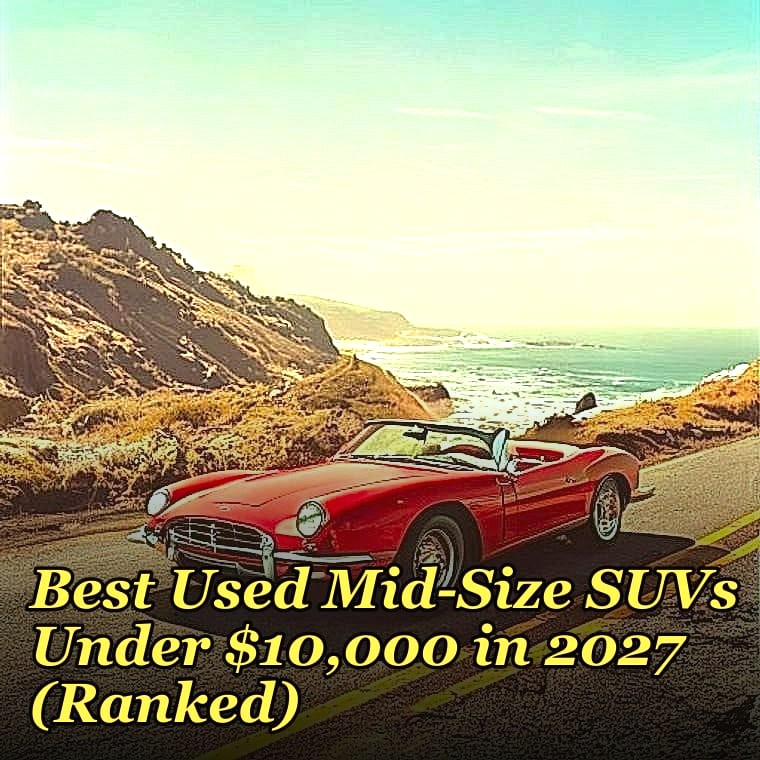 What are the top-rated used mid-size SUVs under $10,000 in 2027 for families in the Pacific Northwest, considering reliability, cargo space, and all-weather capability?