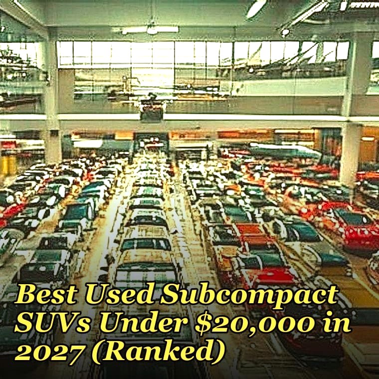 What are the most reliable used subcompact SUVs under $20,000 in 2027 for long commutes in cold climates?