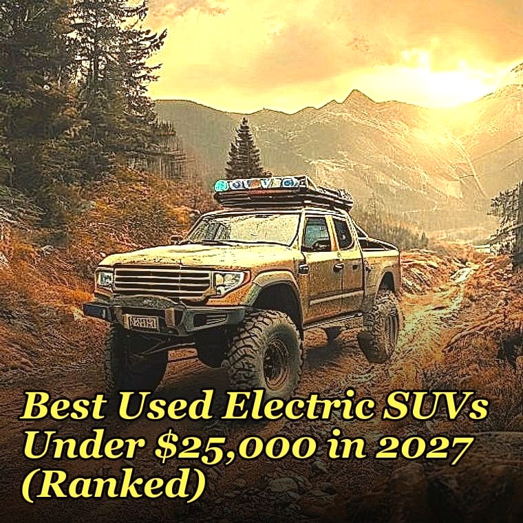 What are the most reliable used electric SUVs under $25,000 in 2027 for families in the Pacific Northwest, considering cold-weather range and charging infrastructure?