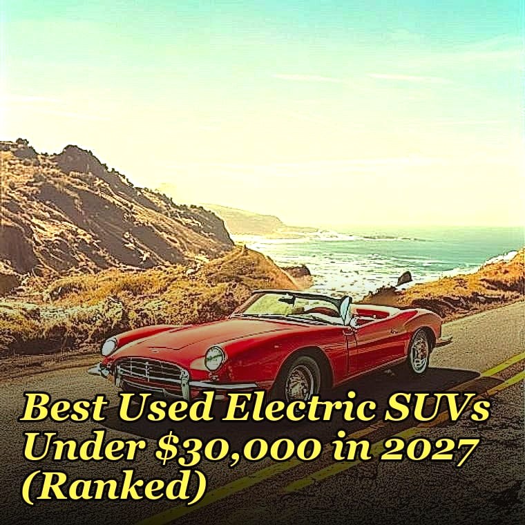 What are the most reliable used electric SUVs under $30,000 for families with multiple children in 2027, and how do their safety ratings and cargo space compare?