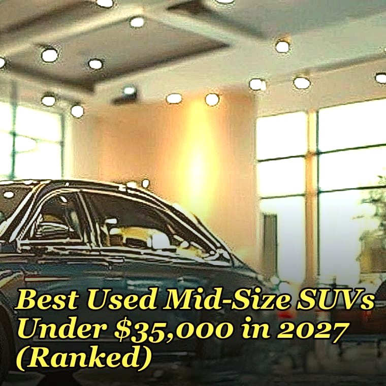What are the most reliable used mid-size SUVs under $35,000 for families with teenage drivers in snowy regions?