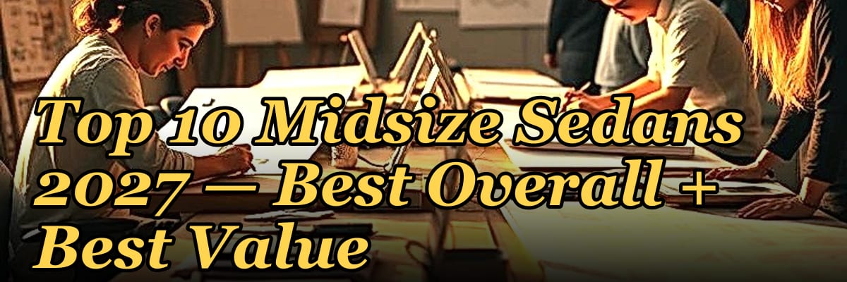 Top 10 Midsize Sedans 2027 — Best Overall + Best Value