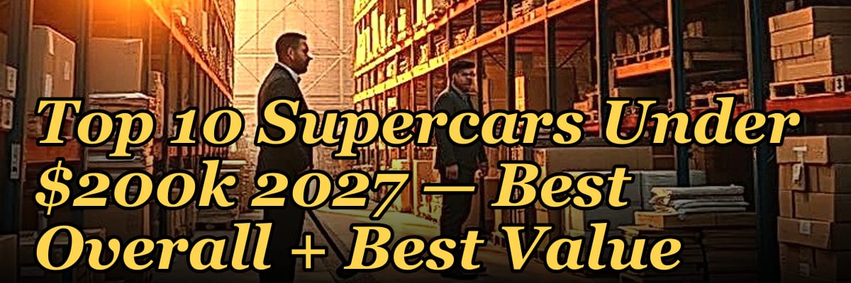 Top 10 Supercars Under $200k 2027 — Best Overall + Best Value