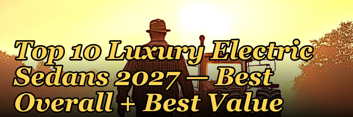 Top 10 Luxury Electric Sedans 2027 — Best Overall + Best Value