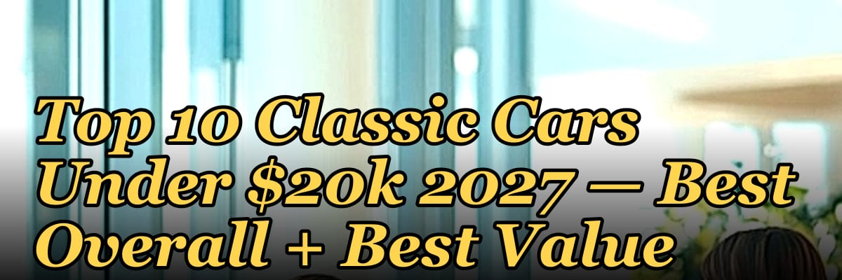 Top 10 Classic Cars Under $20k 2027 — Best Overall + Best Value