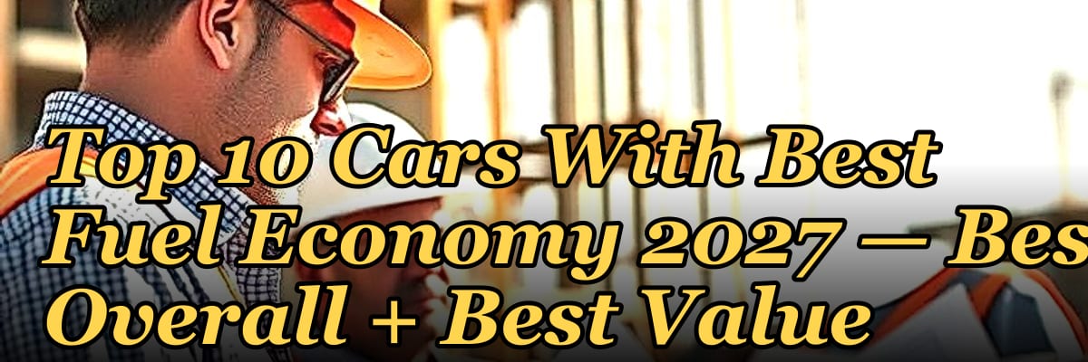Top 10 Cars With Best Fuel Economy 2027 — Best Overall + Best Value