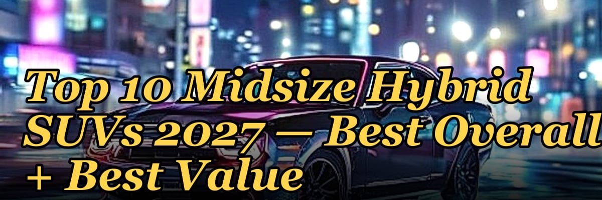 Top 10 Midsize Hybrid SUVs 2027 — Best Overall + Best Value