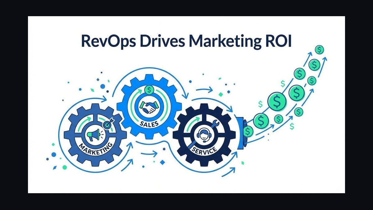 How do you calculate RevOps ROI across marketing, sales, and customer success in 2027?