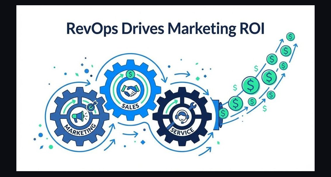 How do you calculate RevOps ROI across marketing, sales, and customer success in 2027?