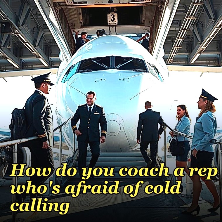 How do you coach a rep who's afraid of cold calling?