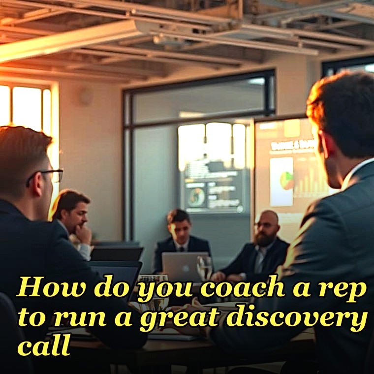 How do you coach a rep to run a great discovery call?
