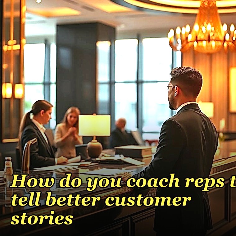 How do you coach reps to tell better customer stories?