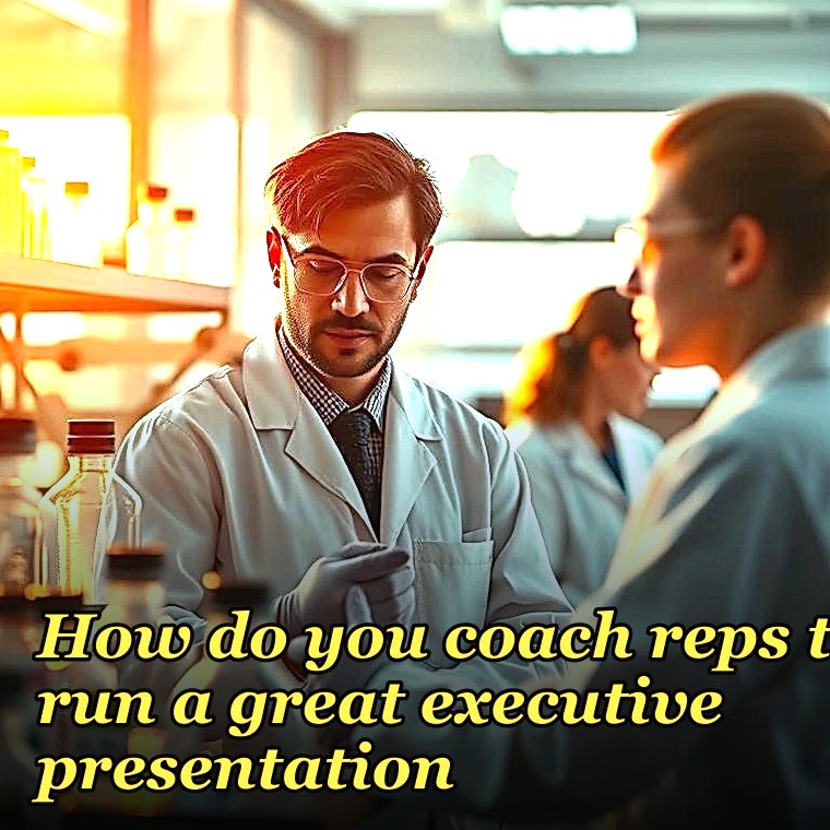 How do you coach reps to run a great executive presentation?