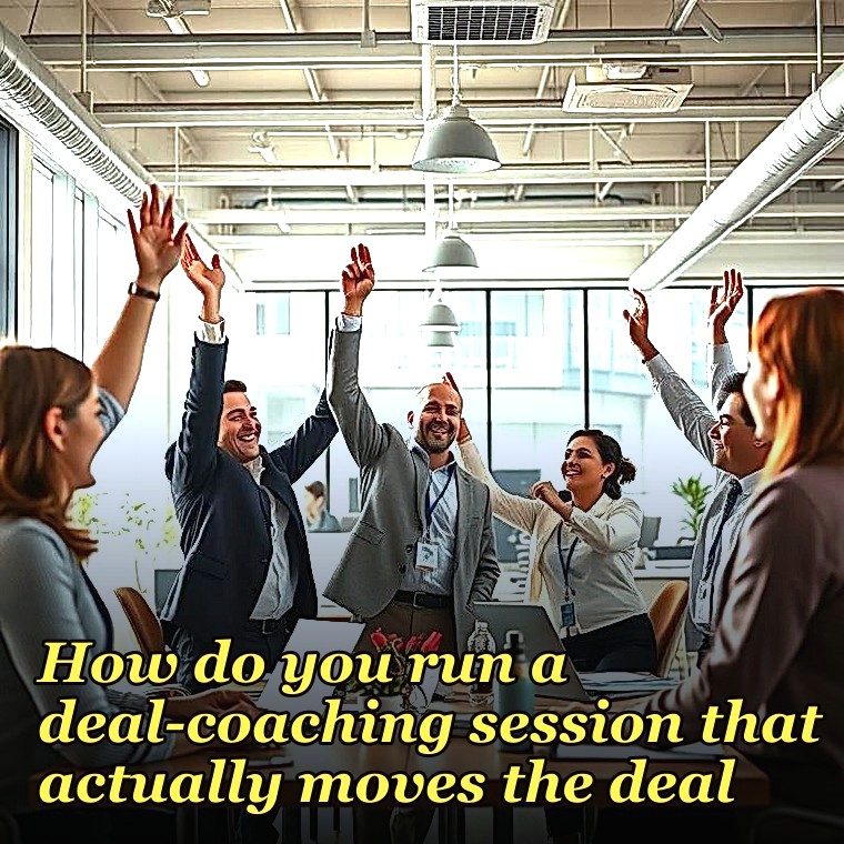 How do you run a deal-coaching session that actually moves the deal?