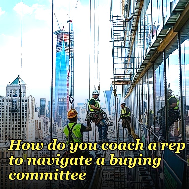 How do you coach a rep to navigate a buying committee?