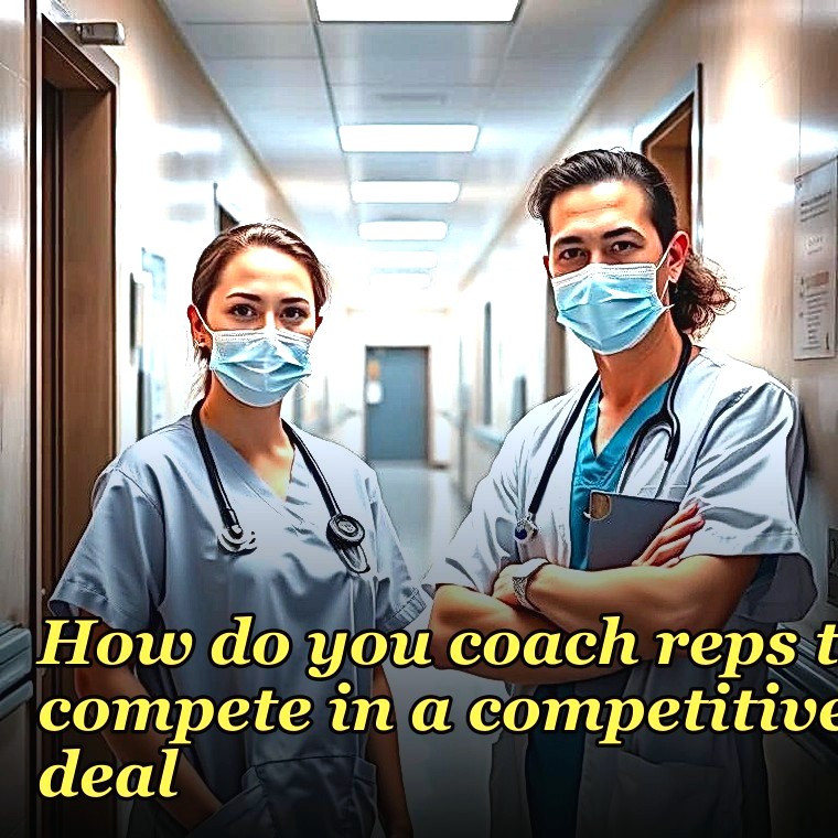 How do you coach reps to compete in a competitive deal?