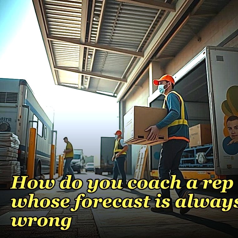 How do you coach a rep whose forecast is always wrong?