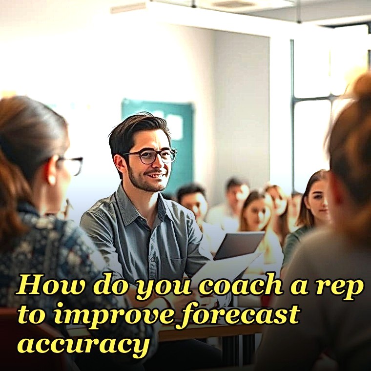How do you coach a rep to improve forecast accuracy?