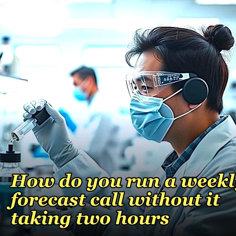 How do you run a weekly forecast call without it taking two hours?