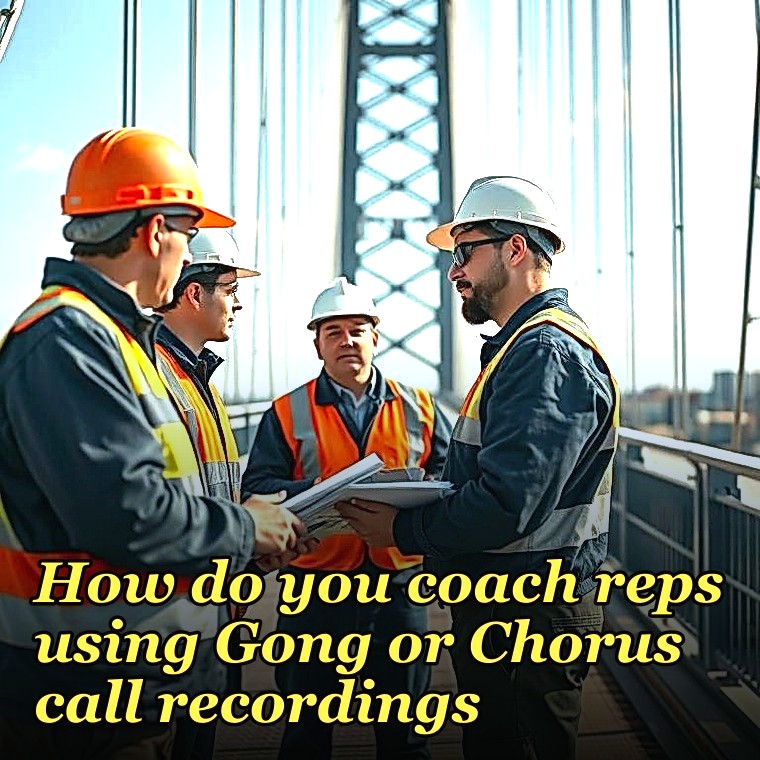 How do you coach reps using Gong or Chorus call recordings?