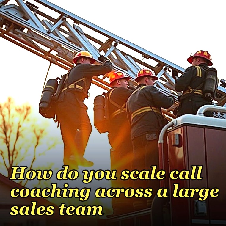 How do you scale call coaching across a large sales team?