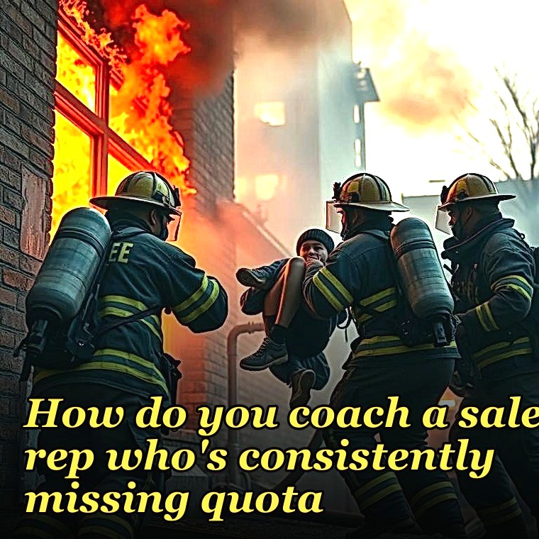 How do you coach a sales rep who's consistently missing quota?