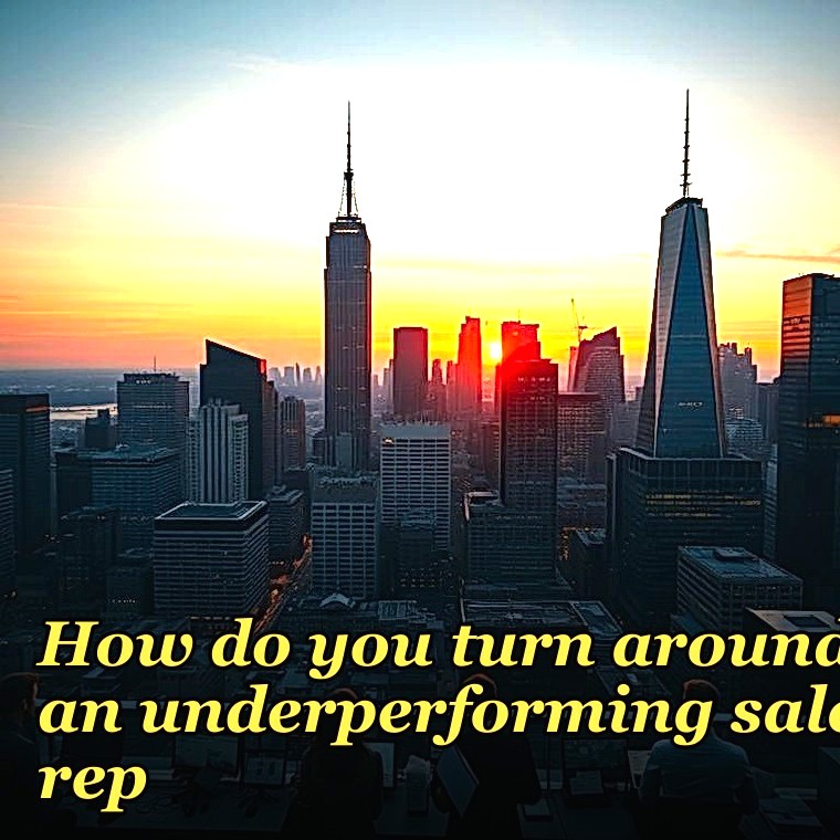 How do you turn around an underperforming sales rep?