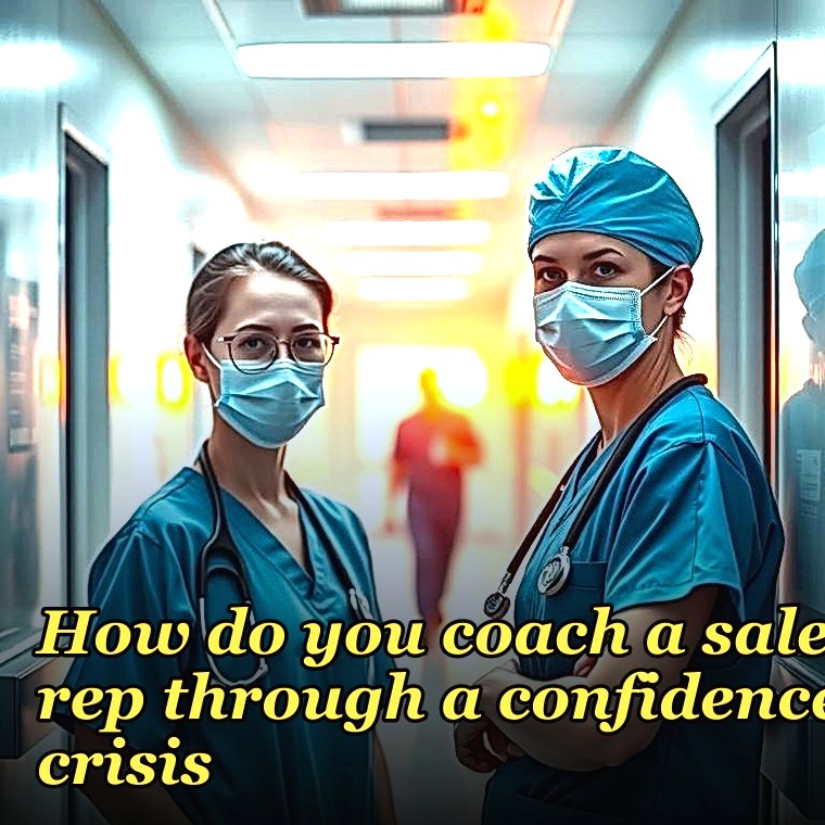 How do you coach a sales rep through a confidence crisis?