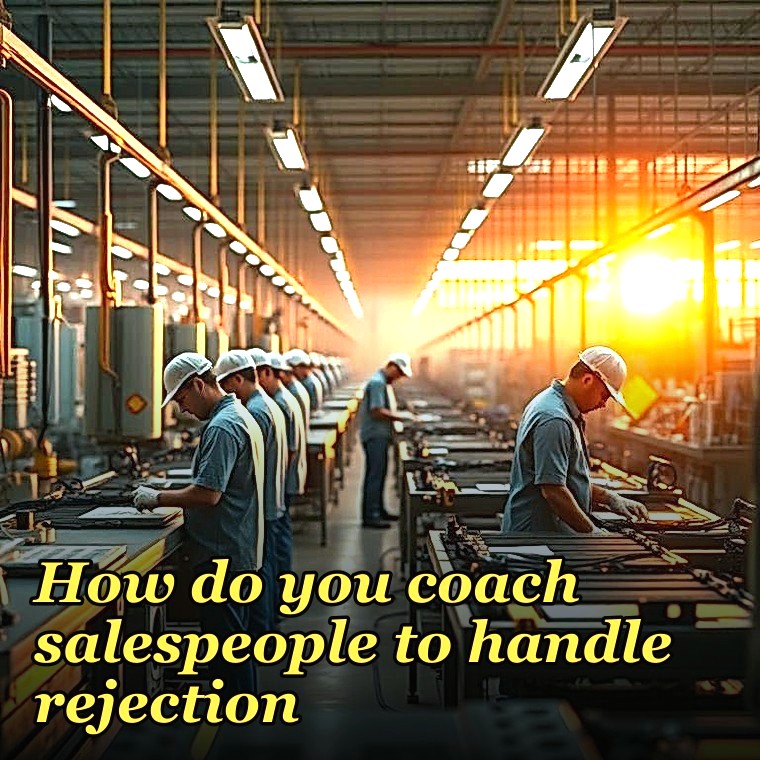 How do you coach salespeople to handle rejection?