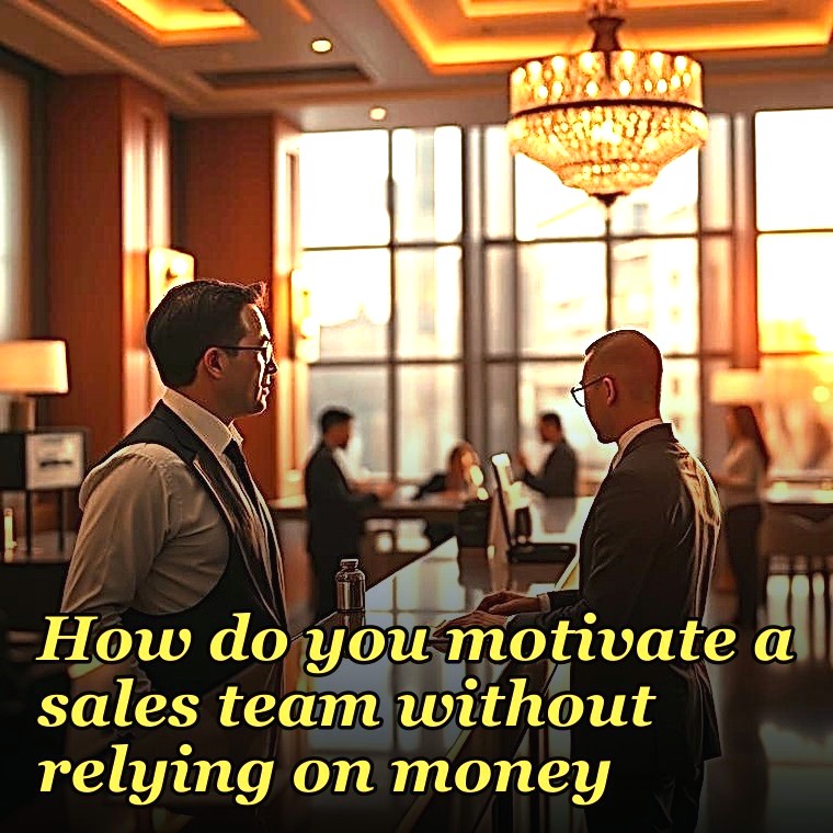 How do you motivate a sales team without relying on money?
