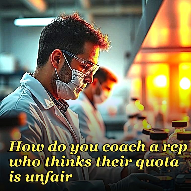 How do you coach a rep who thinks their quota is unfair?